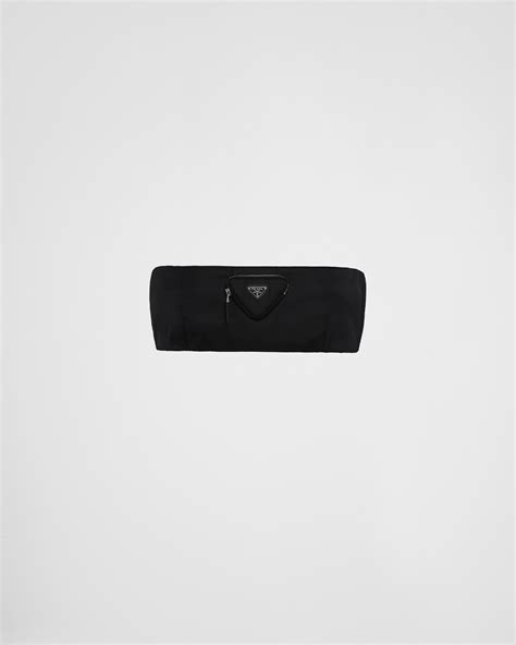 black prada bandeau|Prada.